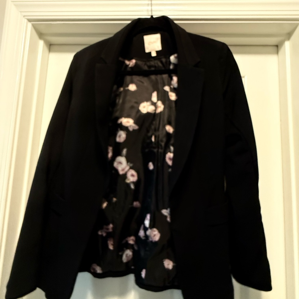 Candie's Black Blazer Classic Suit Jacket